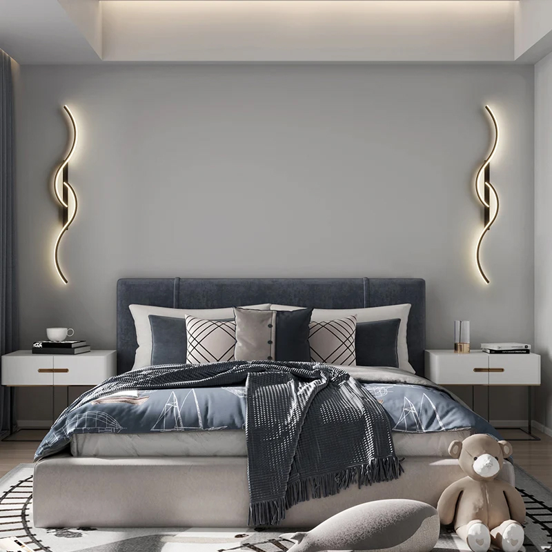 Interior Design Gold - Современный настенный светильник, прикроватное бра для