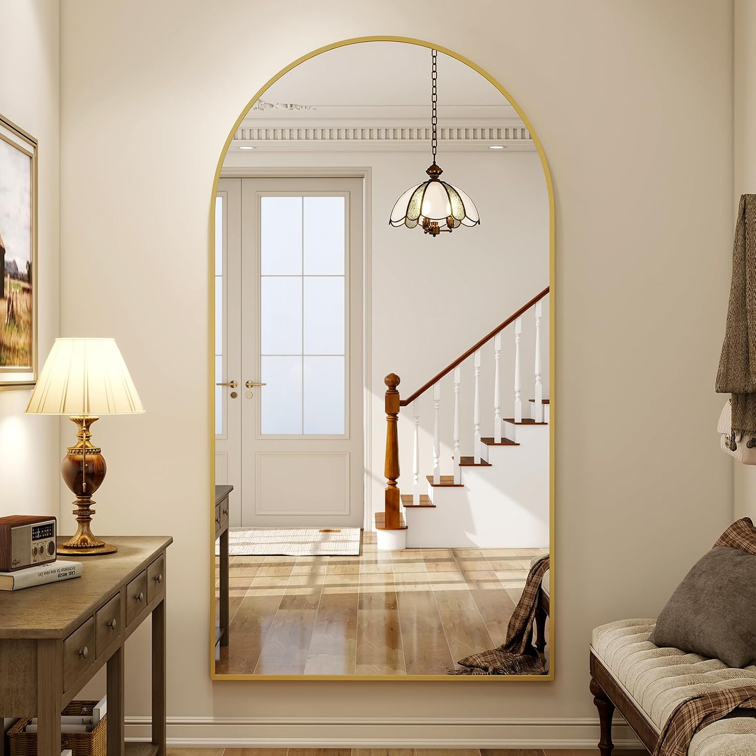 Arch Mirror Leaning - Зеркало в полный рост 86x40 дюймов,