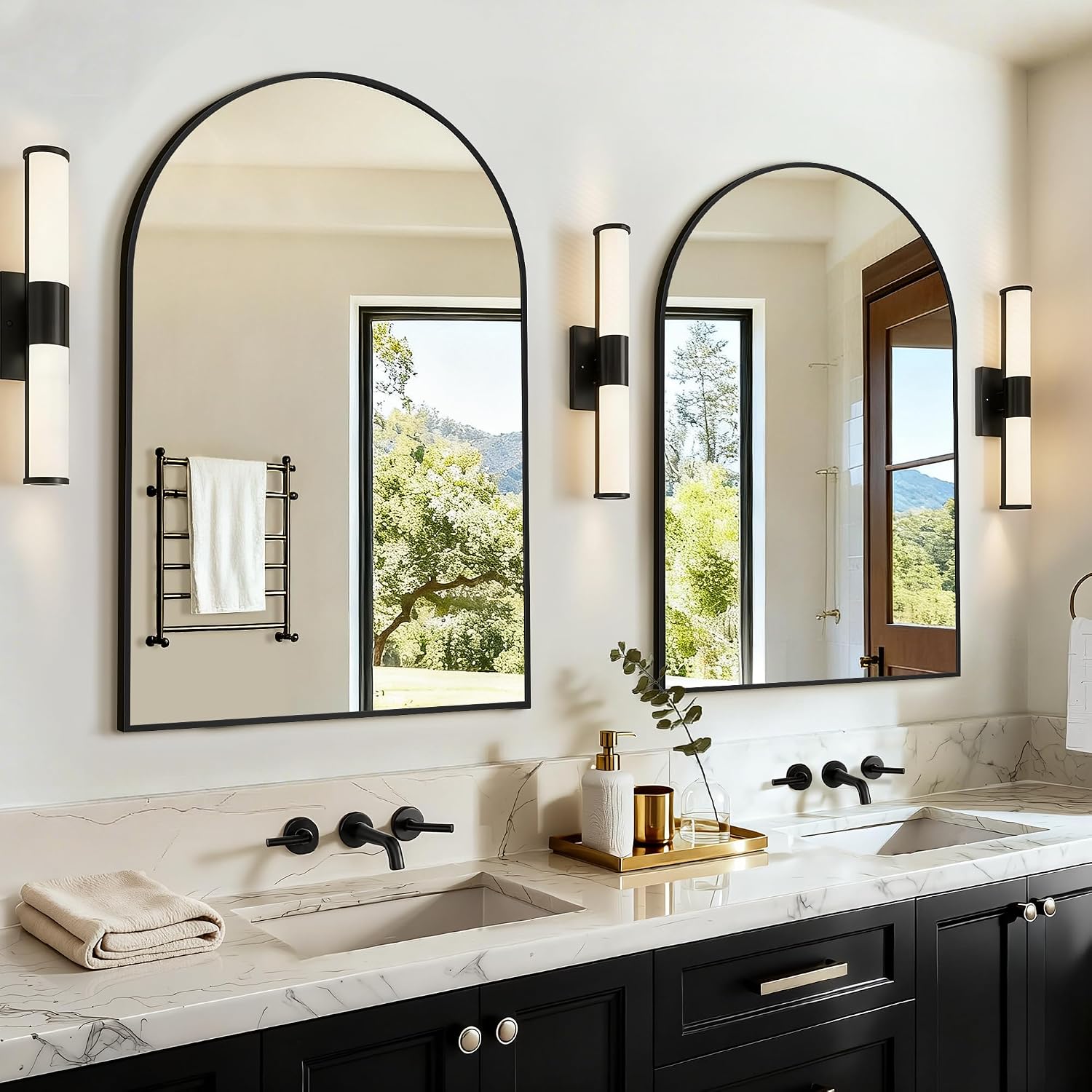 Arch Mirror Leaning - Арочные зеркала для ванной комнаты над