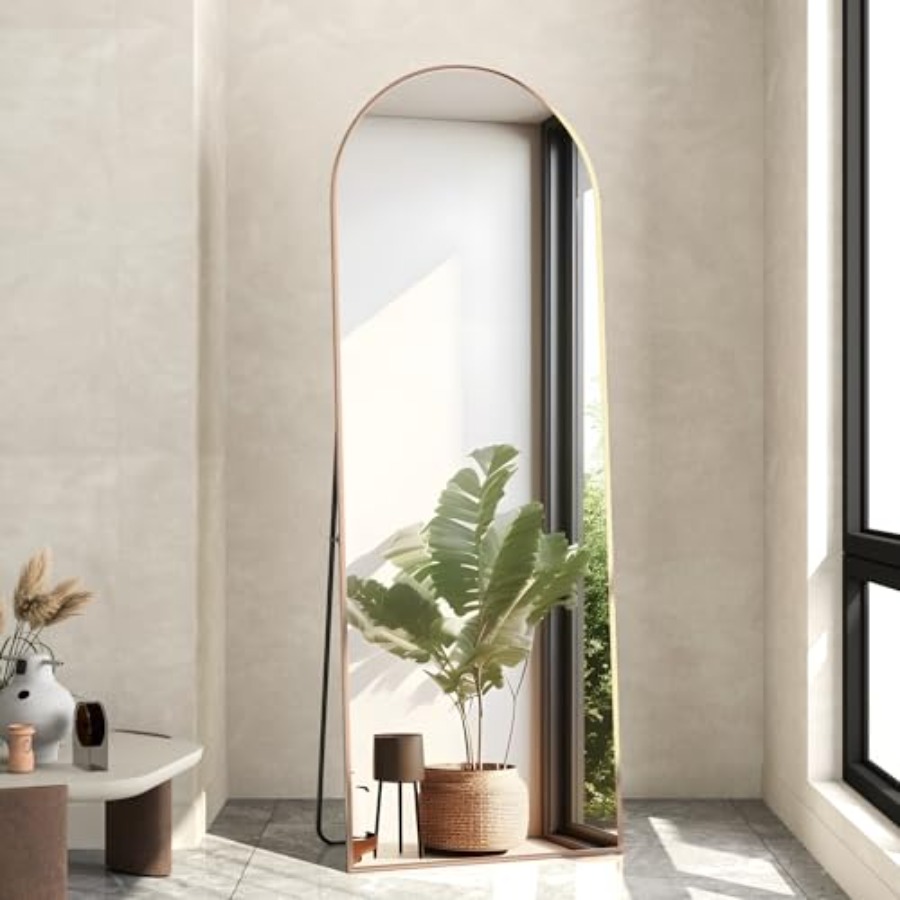 Arch Mirror Leaning - Зеркало в полный рост, 56x16 дюймов,