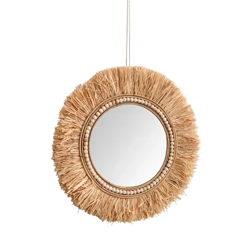 Rattan Mirror Round - Декоративные зеркала из ротанга для ванной