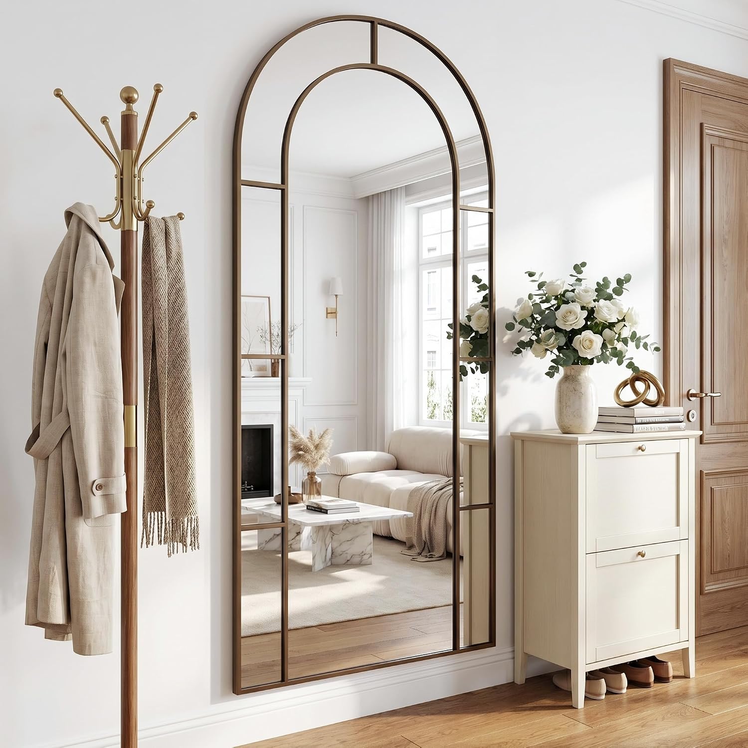 Зеркало в полный рост с арочно – обзор и цена Arch Mirror Leaning