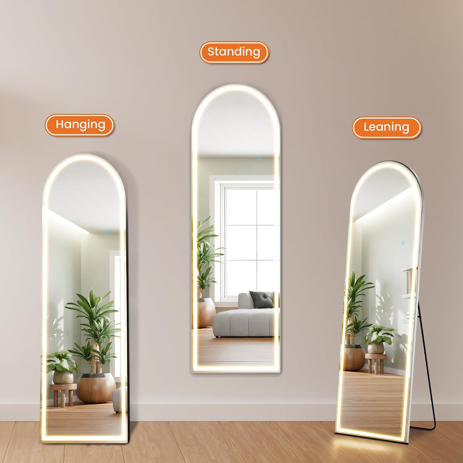 Арочное зеркало в полный рост  – обзор и цена Arch Mirror Leaning