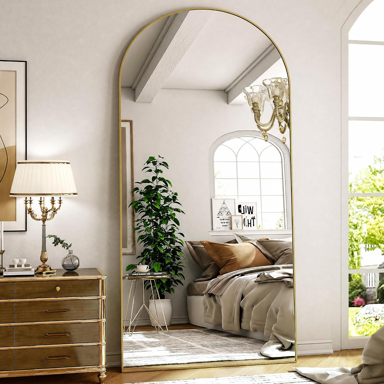 Арочное большое зеркало в полн – обзор и цена Arch Mirror Leaning